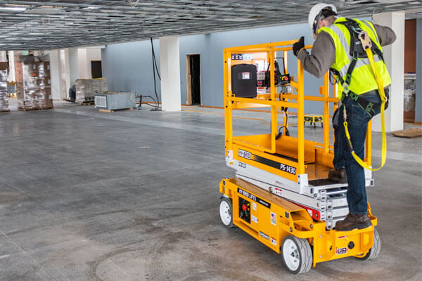 Full-height entry door allows for easy and safe platform access