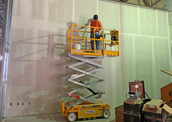 Hy-Brid Lift used for painting at Superior Rents