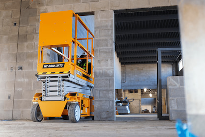 Hy-Brid Lifts fit through standard doors without requiring folding rails