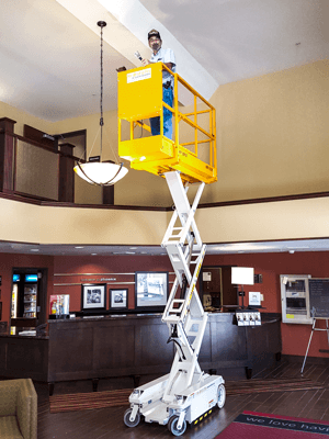 Scissor Lift for Painting