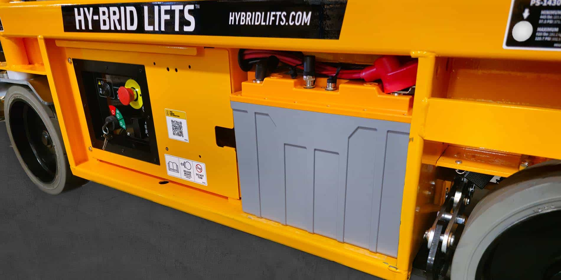 Lithium battery for scissor lift