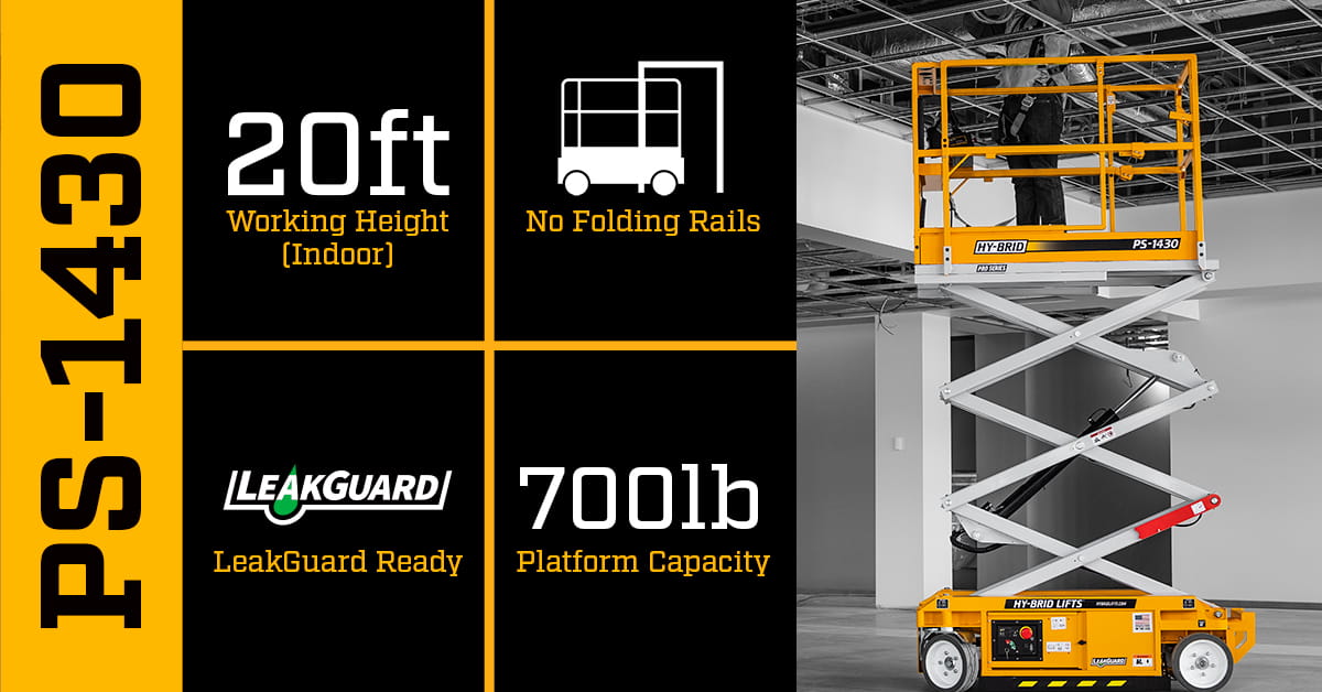 PS1430 A92.20 Electric Scissor Lift HyBrid Lifts