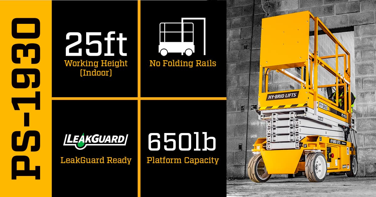 PS-1930 A92.20 Electric Scissor Lift | Hy-Brid Lifts