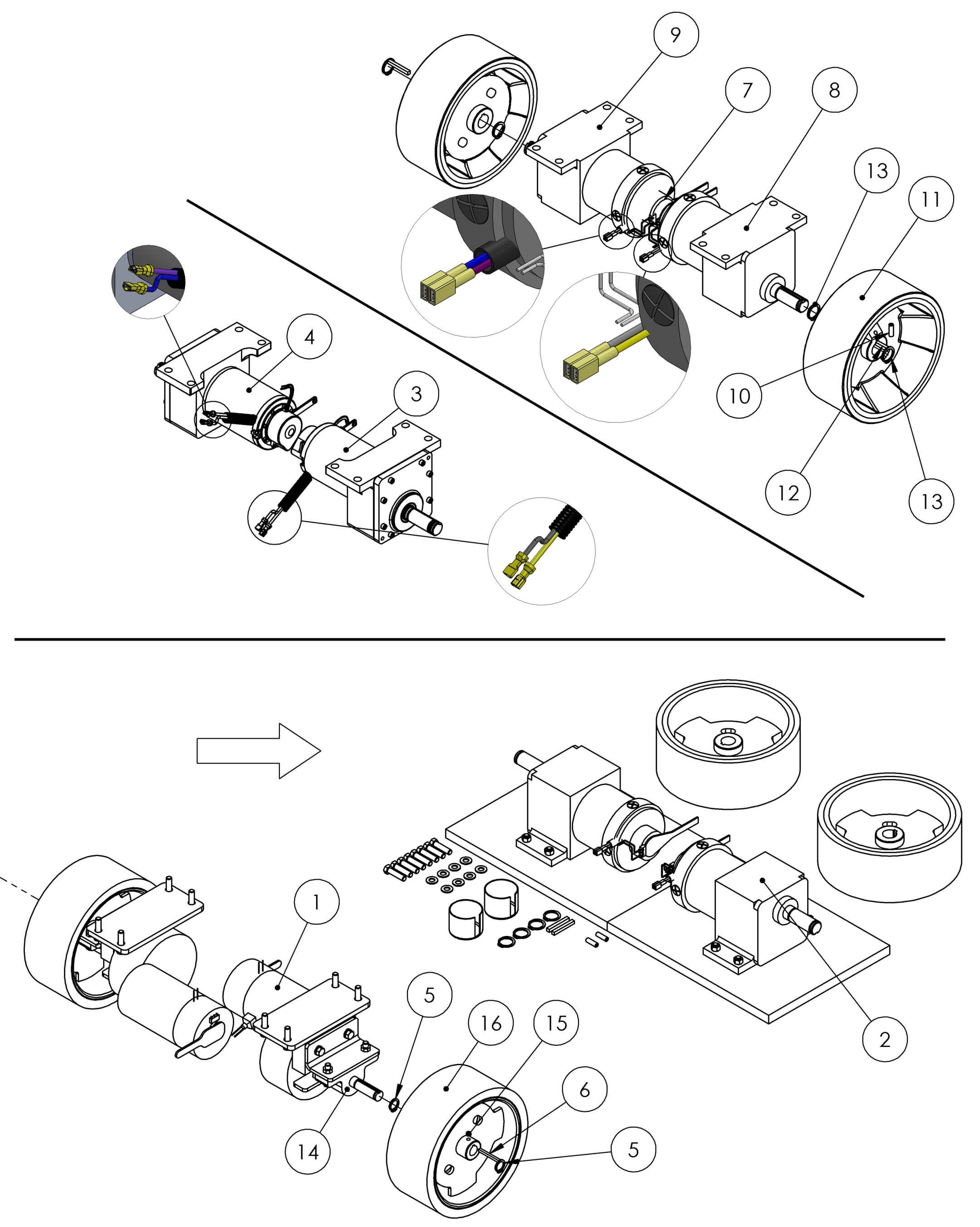 HB-1030 Base-Drive Parts SN: C52000 C53999