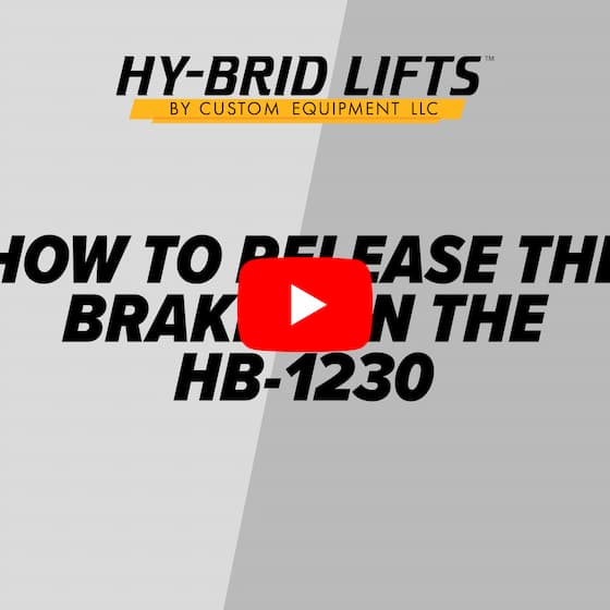 How to Release the Brakes on the HB-1230