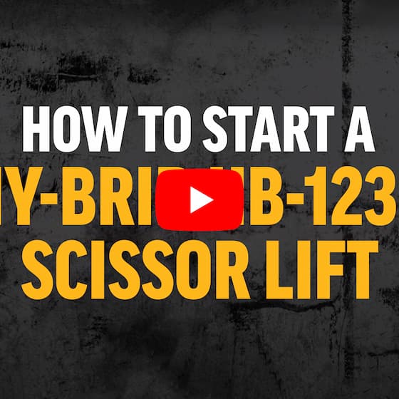 How to Start HB-1230 Scissor Lifts