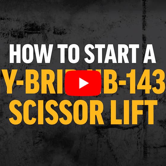 How to Start HB-1430 Scissor Lifts