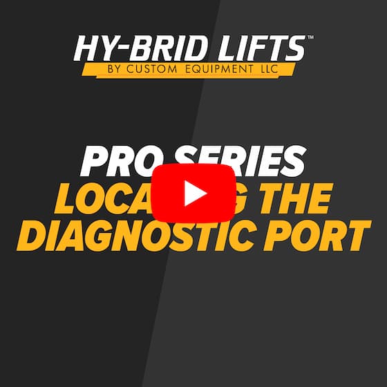 Locating the Diagnostic Port on Pro Series Scissor Lifts