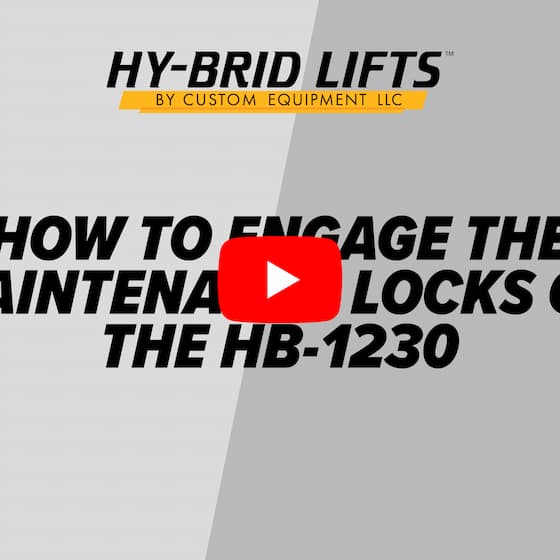 How to Engage the Maintenance Locks on the HB-1230